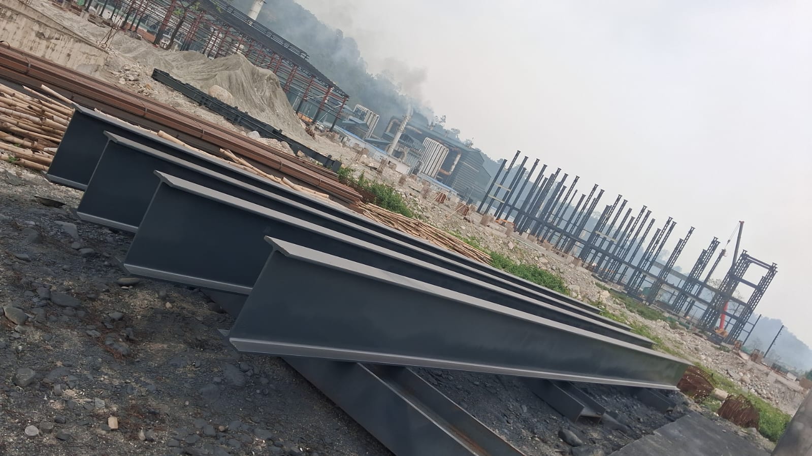 Large scale steel structure coating